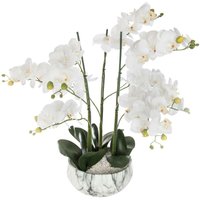 Atmosphera - Künstliche Orchidee - marmorierter Topf H65 cm créateur d'intérieur von ATMOSPHERA
