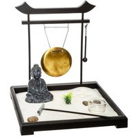 Atmosphera - Zen Tori Garten Wie im Bild zu sehen Das Set enthält: Steine, 1 Kerzenhalter, 1 Gong, Sand von ATMOSPHERA