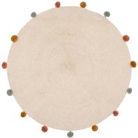 Kinderteppich arlekin mit Pompons, ø 90 cm von ATMOSPHERA