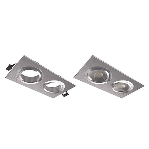 ATMOSS Axis Quadratischer Doppel-Kippring Aluminium gebürstet von ATMOSS
