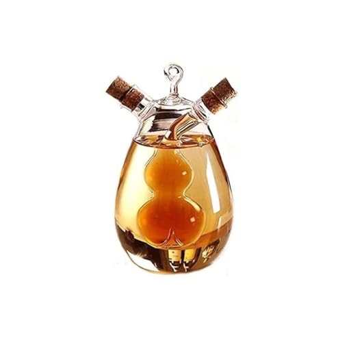 ATMRC Essig- & Ölspender Doppelte Ölmenage, Küchenbedarf Menage Glas Gewürzflasche Saucentopf Essig Ölglas Leckölflasche von ATMRC