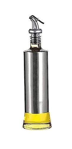 ATMRC Essig- & Ölspender Öl-Essig-Flasche mit Ausgießer aus Edelstahl, Sojasaucenbehälter for die Küche, breite Öffnung, leicht zu befüllen, auslaufsicher(300ml) von ATMRC