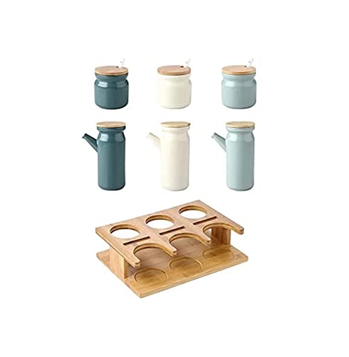 ATMRC Essig- & Ölspender Öl- und Essigspender, Bot-Ölflaschen 500 ml + Gewürzgläser, Küchengewürzflasche, Öl-Essig-Flasche PotSuit von ATMRC