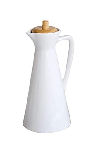 ATMRC Essig- & Ölspender Öl- und Essigspender, Flasche for Kitchen Home Essentials, Öl- und Essigflaschen aus Keramik mit Holzdeckel(S) von ATMRC