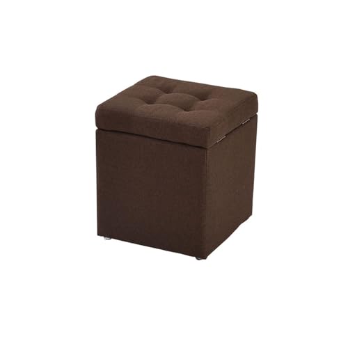 ATMRC Hocker Haushalt Multifunktionale Lagerung Hocker Ändern Schuhe Hocker Stoff Tragbare Sofa Schritt Hocker for Wohnheim Wohnzimmer Schlafzimmer Stilvolle(Coffee) von ATMRC