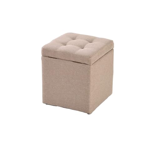 ATMRC Hocker Haushalt Multifunktionale Lagerung Hocker Ändern Schuhe Hocker Stoff Tragbare Sofa Schritt Hocker for Wohnheim Wohnzimmer Schlafzimmer Stilvolle(Khaki) von ATMRC