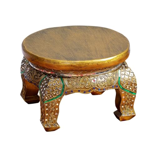 ATMRC Hocker Hocker Kleine Bank Haushaltsschuhwechselhocker Runder Niedriger Hocker Fußhocker Schlafzimmer Wohnzimmer Eingang Kreativer Hocker Stilvolle(M) von ATMRC