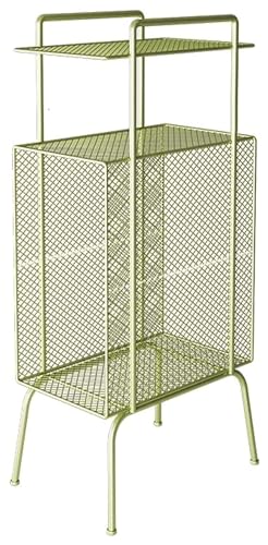 ATMRC Nachttische Nachttisch aus Schmiedeeisen mit hohlem Design, platzsparender Nachttisch for Schlafzimmer und Wohnzimmer, Nachttischkommode Schlafzimmer(Gold) von ATMRC