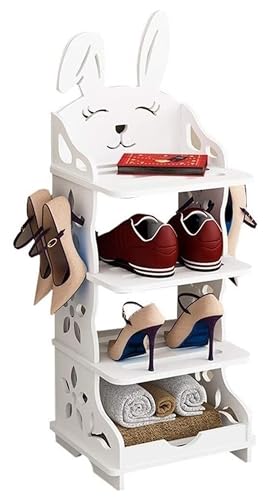 ATMRC Schuhregale Massivholz Schuhregal Schuhaufbewahrung Organizer Halten Stehend Schuhschrank Flur Eingangsbereich Korridor Schuhregal Wohnzimmer(29cm*25cm*74cm) von ATMRC