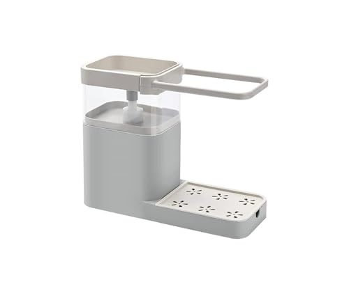 ATMRC Seifenspender Seifenspender Küchenseifenspender mit Schwammhalter Seifenspender mit Schwammpumpe Spender Soap Dispenser ATMRC Seifenspender Seifenspender Küchenseifenspender mit Schwammhalter Seifenspender mit Schwammpumpe Spender Soap Dispenser von ATMRC