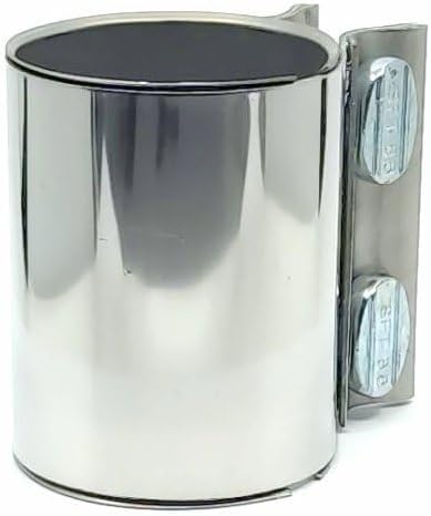 Doppelschelle Edelstahl Auspuffschelle Rohrverbinder Ø 45 48 51 63 76 mm (76mm) von ATO CarConcept
