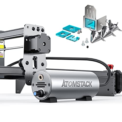 ATOMSTACK Air Assist-Set, 30 L/min einstellbare Luftunterstützung für Lasergravierer Gravier Schneidemaschine, Machen Sie die Schneide sauberer und glatter von ATOMSTACK MAKER