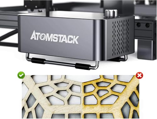 ATOMSTACK F60 Air Assist-Set, 10-60 L/min Dualpumpe für Luftunterstützung für Atomstack A6 Pro X6 Pro A12 Pro X12 Pro A24 Pro X24 Pro A20 A30 A40 Lasergravierer und -schneider von ATOMSTACK MAKER