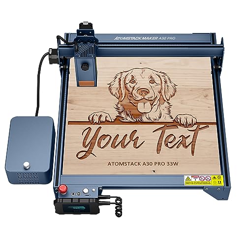 ATOMSTACK X30 A30 PRO Laser Graviermaschine 160W, 33W Ausgangsleistung CNC Lasergravur Laser Cutter,0,08 * 0,1 mm Laserpunkt Augenschutz Fixfokus Graviermaschine,Offline-Gravur,mobile APP,400x400mm ATOMSTACK X30 A30 PRO Laser Graviermaschine 160W, 33W Ausgangsleistung CNC Lasergravur Laser Cutter,0,08 * 0,1 mm Laserpunkt Augenschutz Fixfokus Graviermaschine,Offline-Gravur,mobile APP,400x400mm von ATOMSTACK MAKER