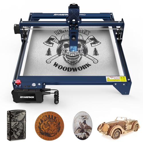 ATOMSTACK A10 Pro Laser Engraver, 50W Gravur Schneidemaschine 10W Lasertreiberleistung Laser Gravurmaschine für Holz Metall Bastelpapier Acryl Leder von ATOMSTACK