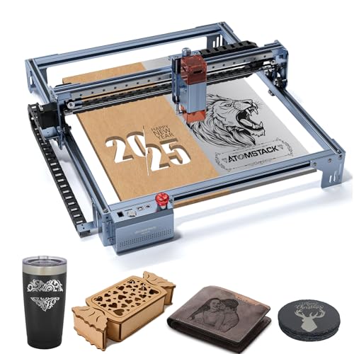ATOMSTACK A10 V2 Lasergravierer 10-12 W Hochgeschwindigkeits Gravier- und Schneidemaschine, 0.06*0.06mm Festfokus-Ultradünnlaser Laser Graviermaschine, 400 x 400 mm Arbeitsbereich für Holz Leder Metal ATOMSTACK A10 V2 Lasergravierer 10-12 W Hochgeschwindigkeits Gravier- und Schneidemaschine, 0.06*0.06mm Festfokus-Ultradünnlaser Laser Graviermaschine, 400 x 400 mm Arbeitsbereich für Holz Leder Metal von ATOMSTACK