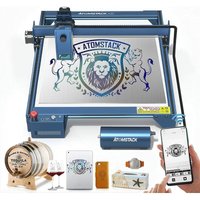 A20-130W Lasergravurmaschine, Lasereffekt, mit Air Assist Kit, 300W Laserkopf, 20W, Handy-APP und Windows-Steuerung, für Holz, Metall, Hundemarke von ATOMSTACK