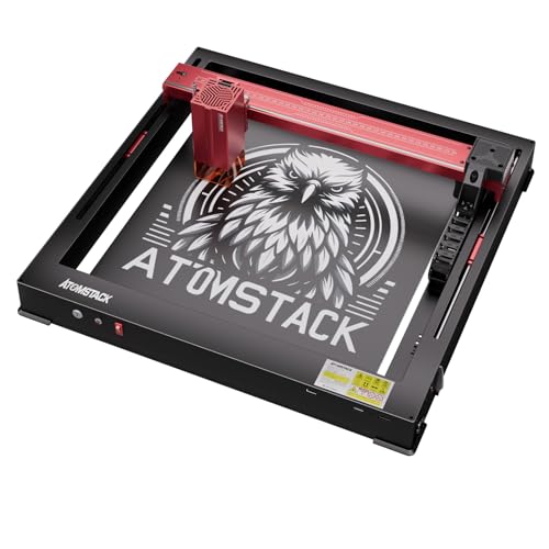 [2024 upgrade] ATOMSTACK A6 Pro Laser Graviermaschine 40W, 6W Laserleistung, 600mm/s Graviergeschwindigkeit, Laser Cutter mit Panzerkettendesign, lasergravierer für Holz, Acrylschnitt, 370x310mm von ATOMSTACK