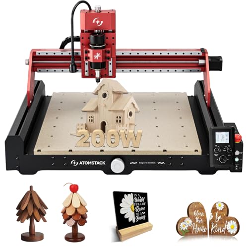ATOMSTACK C4 Pro 200W Spindel CNC Fräsmaschine 4-Achsen Unterstützung, CNC Fräs- & Graviermaschine, 420×420mm Arbeitsbereich, 70% PRE-ASSEMBLED Offline-Steuerung, für Holz, Kunststoff, Aluminium ATOMSTACK C4 Pro 200W Spindel CNC Fräsmaschine 4-Achsen Unterstützung, CNC Fräs- & Graviermaschine, 420×420mm Arbeitsbereich, 70% PRE-ASSEMBLED Offline-Steuerung, für Holz, Kunststoff, Aluminium von ATOMSTACK