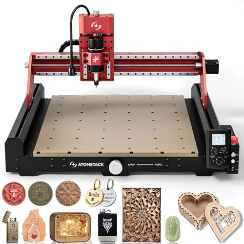 ATOMSTACK C4 Pro CNC Fräsmaschine, 4-Achsen Unterstützung, 200W Spindel CNC Fräs- & Graviermaschine, 420×420mm Arbeitsbereich, Offline-Steuerung, für Holz, Kunststoff, Aluminium, Messing ATOMSTACK C4 Pro CNC Fräsmaschine, 4-Achsen Unterstützung, 200W Spindel CNC Fräs- & Graviermaschine, 420×420mm Arbeitsbereich, Offline-Steuerung, für Holz, Kunststoff, Aluminium, Messing von ATOMSTACK