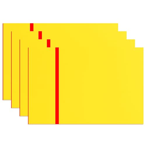ATOMSTACK Doppelfarbige Kunststoffplatte, 4 Stück 20 x 30cm (12''x8'') Lasergravur Leere ABS Acrylplatten für Individuelle Persönliche Schilder, Abzeichen, DIY von ATOMSTACK