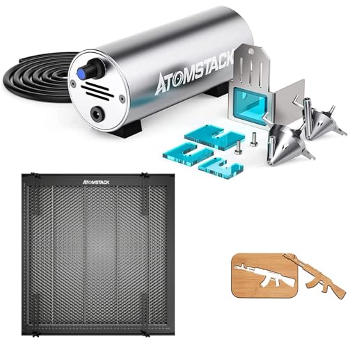 ATOMSTACK F30 Air Pump Kit für X7 PRO/A10 PRO/A5 PRO Rauchentfernung 10-30L/Min Luftstrom F3 400 * 400 mm Wabenplatte Beseitigung von Schneiddämpfen und Staub für A30 PRO A20 PRO Laser Cutter von ATOMSTACK