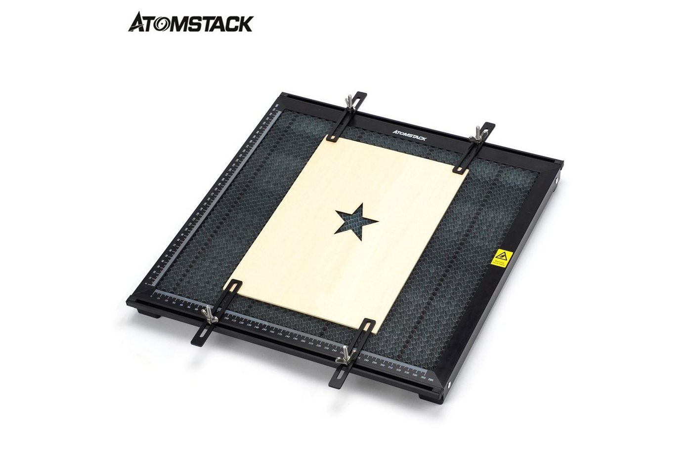ATOMSTACK Graviergerät F2 Laserschneid-Waben-Arbeitstisch Ganzmetallstruktur, 400 x 400 mm Arbeitsfläche von ATOMSTACK
