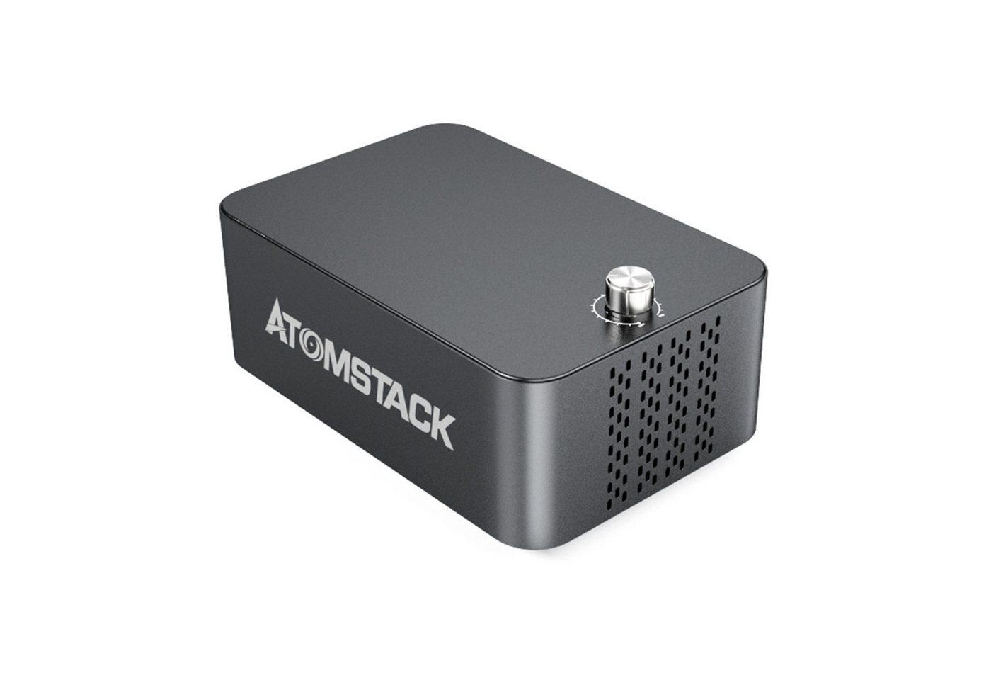 ATOMSTACK Graviergerät F60 Luftunterstützungsset für Lasergravurmaschine, Einstellbarer Leiser Betrieb, 1-St., Hoher Luftstrom 10–30 l/min, Entfernen von Rauch und Staub, Einfache Installation von ATOMSTACK