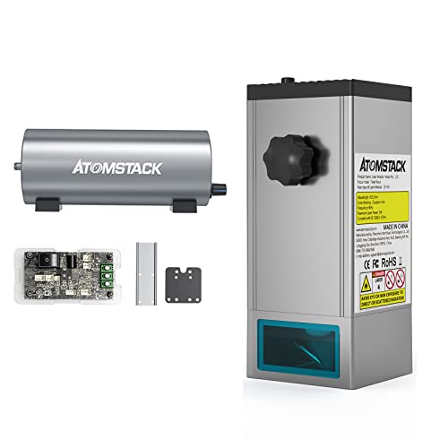 ATOMSTACK M100 Lasermodul 20 W optische Leistung 130 W Quad-Laserkopf mit Air Assist Kit für Lasergravierer, ultrafeines Kompressionspunkt-Lasermodul von ATOMSTACK