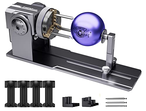 ATOMSTACK MAKER R1 Laser-Rotationswalze, 180° Y-Achsen-Rotationswalze, Walze für die Lasergravur von zylindrischen Objektkästen für ATOMSTACK X30PRO A30PRO X20PRO A20PRO A10PRO A5PRO von ATOMSTACK