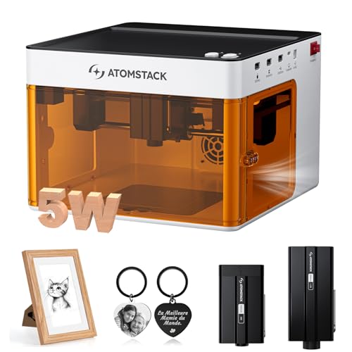 ATOMSTACK P1 5W Lasergravurmaschine 5W Dual-Lasergravurmaschine tragbar, 10000 m/min, 5W Diodenlaser, 1,2W Infrarotlaser PC-Handy, Offline-APP-Gravur ATOMSTACK P1 5W Lasergravurmaschine 5W Dual-Lasergravurmaschine tragbar, 10000 m/min, 5W Diodenlaser, 1,2W Infrarotlaser PC-Handy, Offline-APP-Gravur von ATOMSTACK