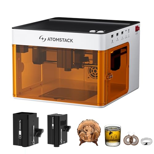 ATOMSTACK P1 Doppelmodul Laser Graviermaschine mit 5W Dioden-Blaulaser + 1,2W Infrarotlaser, Geschlossener Lasergravierer Laserschneider, Kostenlose Atomstack App mit Designbibliothek ATOMSTACK P1 Doppelmodul Laser Graviermaschine mit 5W Dioden-Blaulaser + 1,2W Infrarotlaser, Geschlossener Lasergravierer Laserschneider, Kostenlose Atomstack App mit Designbibliothek von ATOMSTACK