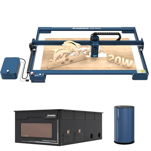 Atomstack A20 Max 20W Großer Laser Graviermaschine Augenschutz AutofokusTankkettensteuerung mit F30 Air Assist Größerer Arbeitsbereich 850 * 400mm mit FB2 Atomstack A20 Max 20W Großer Laser Graviermaschine Augenschutz AutofokusTankkettensteuerung mit F30 Air Assist Größerer Arbeitsbereich 850 * 400mm mit FB2 von ATOMSTACK