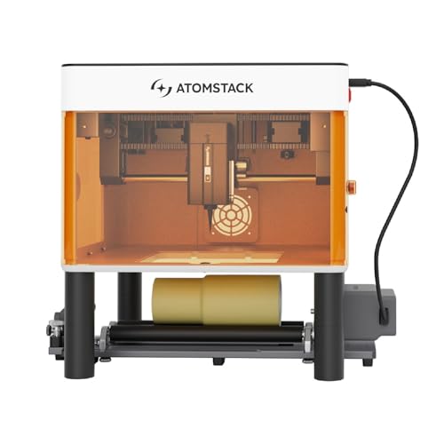 Atomstack P1 Mini Lasergravurmaschine mit R6 Rotationswalze, 5W Diode Laser Cutter Lasergravur mit CoreXY-Dualmotor, kostenloser Atomstack App mit integrierter Designbibliothek Atomstack P1 Mini Lasergravurmaschine mit R6 Rotationswalze, 5W Diode Laser Cutter Lasergravur mit CoreXY-Dualmotor, kostenloser Atomstack App mit integrierter Designbibliothek von ATOMSTACK