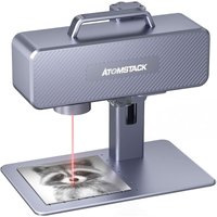 M4 Faserlasergravierer, 1064 nm kühles rotes Licht, hochpräzise Desktop- und tragbare 2-in-1-Faserlaser-Markierungsmaschine für Schmuck, Metall, von ATOMSTACK