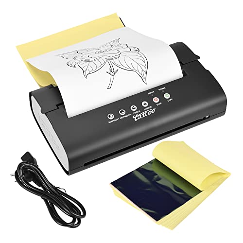 ATOMUS Black Tattoo Transfer Machine with 20pcs Tattoo Transfer Paper Stencil Copier Printer 1.2kg ATOMUS Black Tattoo Transfer Machine with 20pcs Tattoo Transfer Paper Stencil Copier Printer 1.2kg von ATOMUS