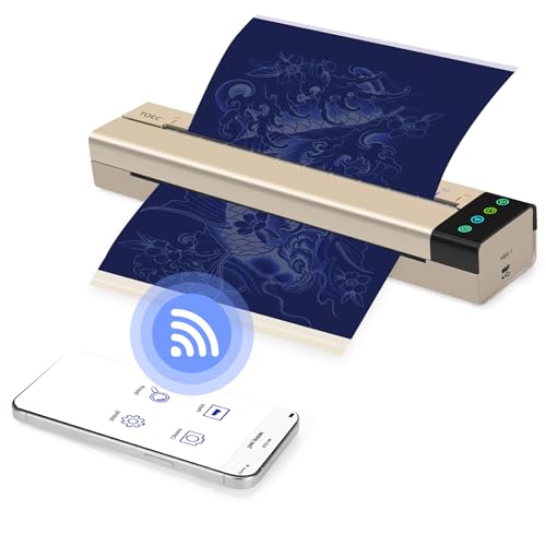 ATOMUS Tattoo Transfer Schablone Maschine Mini thermischer Kopierer Drucker mit 5pcs Tattoo Transfer Papier angeschlossener Telefon Computer Portable USB WiFi Tattoo Drucker ATOMUS Tattoo Transfer Schablone Maschine Mini thermischer Kopierer Drucker mit 5pcs Tattoo Transfer Papier angeschlossener Telefon Computer Portable USB WiFi Tattoo Drucker von ATOMUS