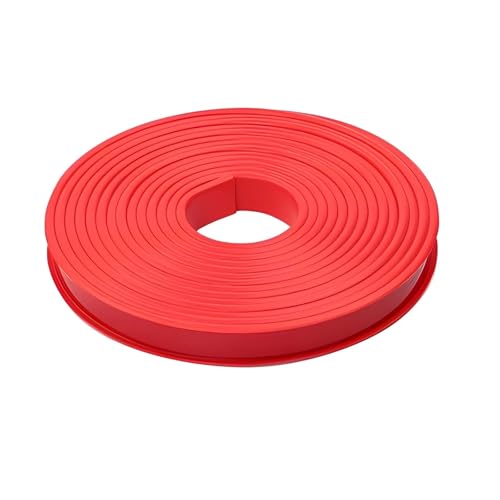 1 stück 5M U-Form Kantenanleimstreifen Selbstklebender Kantenschutz for Möbel TPE Furnier Eckschutz Tischschrank(Dark Red,9mm) von ATOMUSERLY