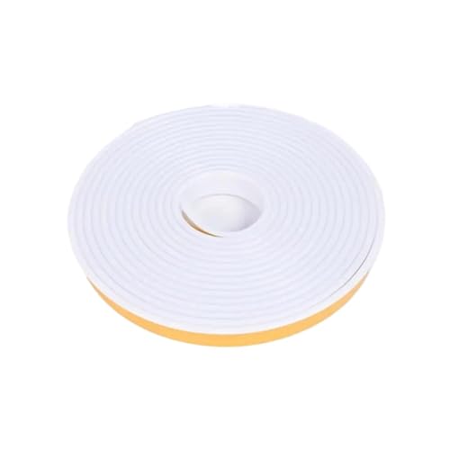 1 stück 5M U-Form Kantenanleimung Flexible TPE Selbstklebende Schutzfolie for Möbel Eckenschutz Furnier Tischschrank(White,9mm) von ATOMUSERLY