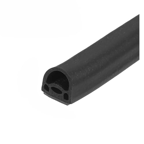 1 stück 6 m Silikon Wetter Stripping Tür Dichtung Streifen Kleberücken Wasserdicht Draft Stopper Fenster Isolierung Lärm Abdichtung(9mmx6mm Black) von ATOMUSERLY