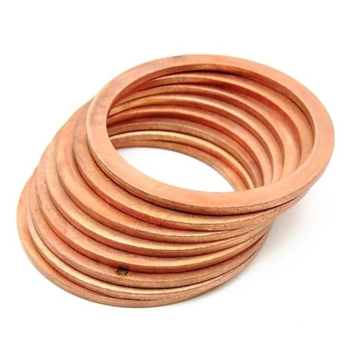 10-100 stücke Kupfer Flache Washer M12 Dichtung Dichtung Dicht Ring Dünne Blatt(12x24x1.2 (30pcs)) von ATOMUSERLY