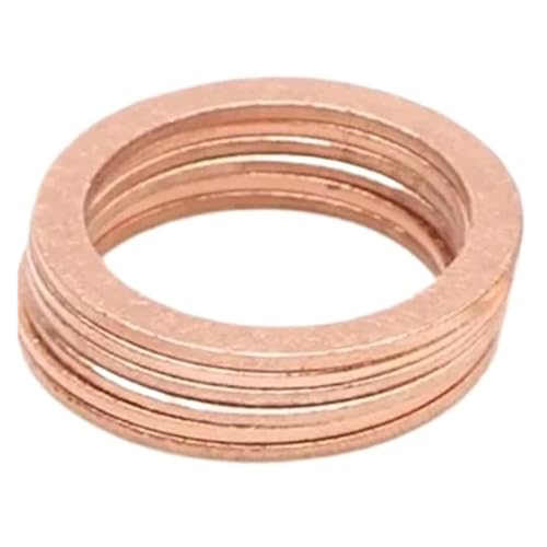 10 STÜCKE Massivkupfer Unterlegscheibe Dichtung Flachring Dichtung Ölablassschraube Öldichtung Armaturen Unterlegscheiben Verschluss Hardware Zubehör(M16x22x1.5mm) von ATOMUSERLY