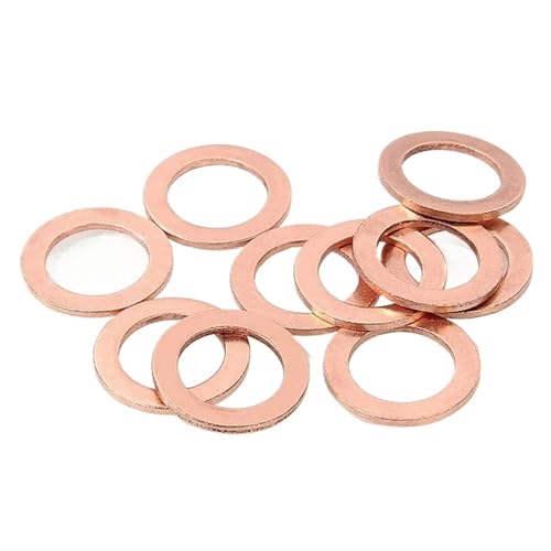 10 stücke Dicke 0,5mm Messing Kupfer Abdichtung Boot Zerquetschen Waschmaschine Flache Dichtung Ring Sump Stecker M3-M42(M4x6x0.5) von ATOMUSERLY