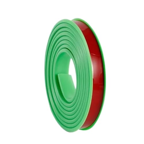 1pc 10M U-Form Rand Banding TPE Selbstklebende Furnier Kanten Trim Flexible Protector DIY Möbel Streifen for arbeitsplatte(Green,10M U 14mm) von ATOMUSERLY