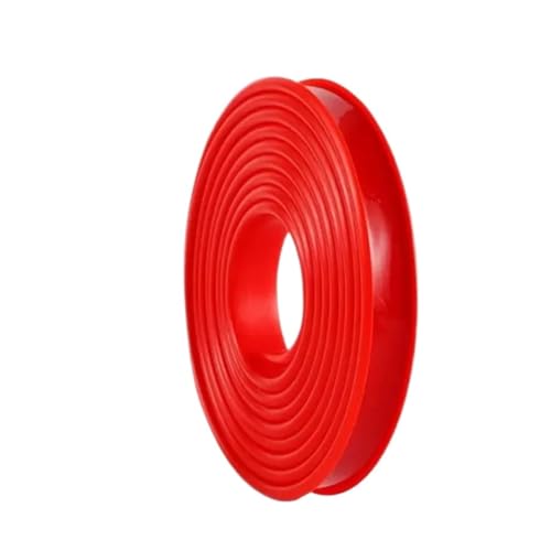 1pc 10M U-Form Rand Banding TPE Selbstklebende Furnier Kanten Trim Flexible Protector DIY Möbel Streifen for arbeitsplatte(Red,10M U 22mm) von ATOMUSERLY