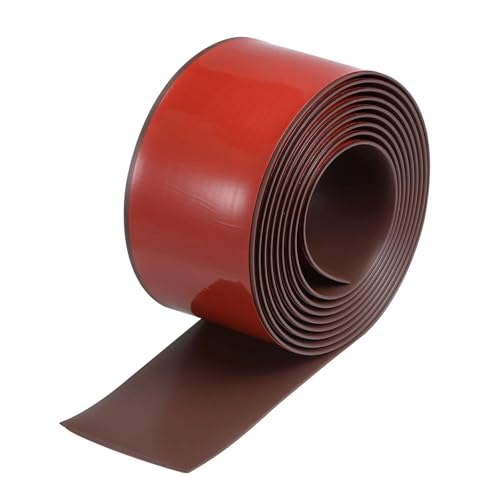 1pc 3 Meter Selbst-adhesive Teppich Boden Kanten Trim Streifen Bodenbelag Übergang Streifen Abdeckung Tür Abdichtung(Coffee,300x7.6cx0.4cm) von ATOMUSERLY