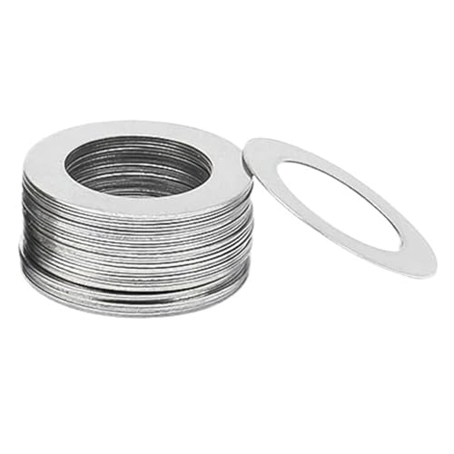 20 Stück M3-M14 304 Edelstahl Ultradünne Unterlegscheibe Shim Plain Dichtung 0,1/0,2/0,3 mm(Thickness 0.1mm,M8x12) von ATOMUSERLY