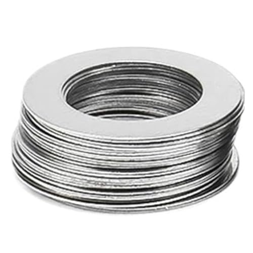 20 Stück M3-M14 304 Edelstahl Ultradünne Unterlegscheibe Shim Plain Dichtung 0,1/0,2/0,3 mm(Thickness 0.1mm,M8x13) von ATOMUSERLY