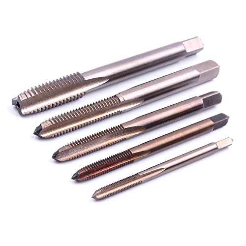 ATOPLEE 1 Set / 5pcs Metric Rechte Hand M3-M8 Gewindebohrer (HSS-CO Schraubengewinde Gerade genutet Plug-Tap) von ATOPLEE