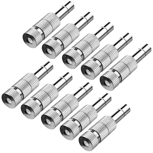 ATOPLEE 10pcs 1 mm Niederdruck Messing Nebeldüsen Mit Filterfunktion für Kühlsystem Luftbefeuchtung Sprayer von ATOPLEE